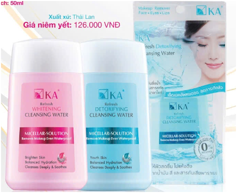 KA Refresh Cleansing Water Nước Tẩy Trang